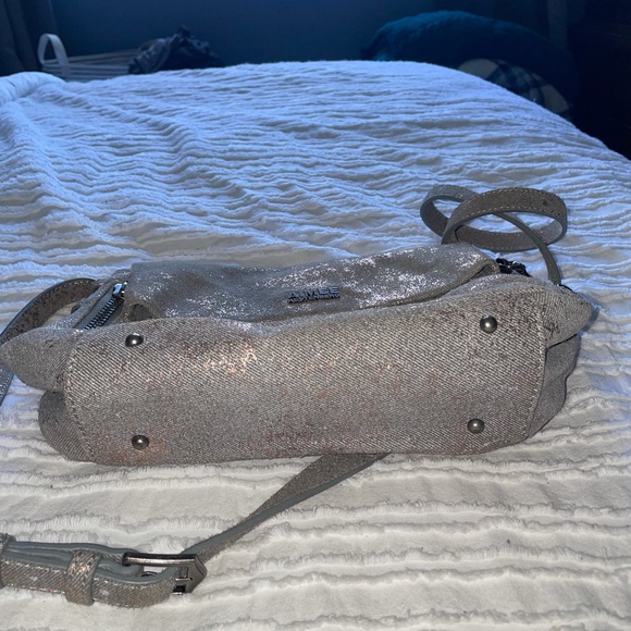 Aimee Kestenberg Bali 2 Gray and Metallic Rose Gold Crossbody and shoulder bag - Picture 14 of 14